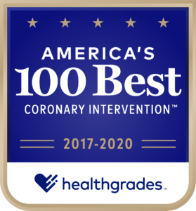 Recipient of the Healthgrades Coronary Intervention Excellence Award™ for 4 Years in a Row