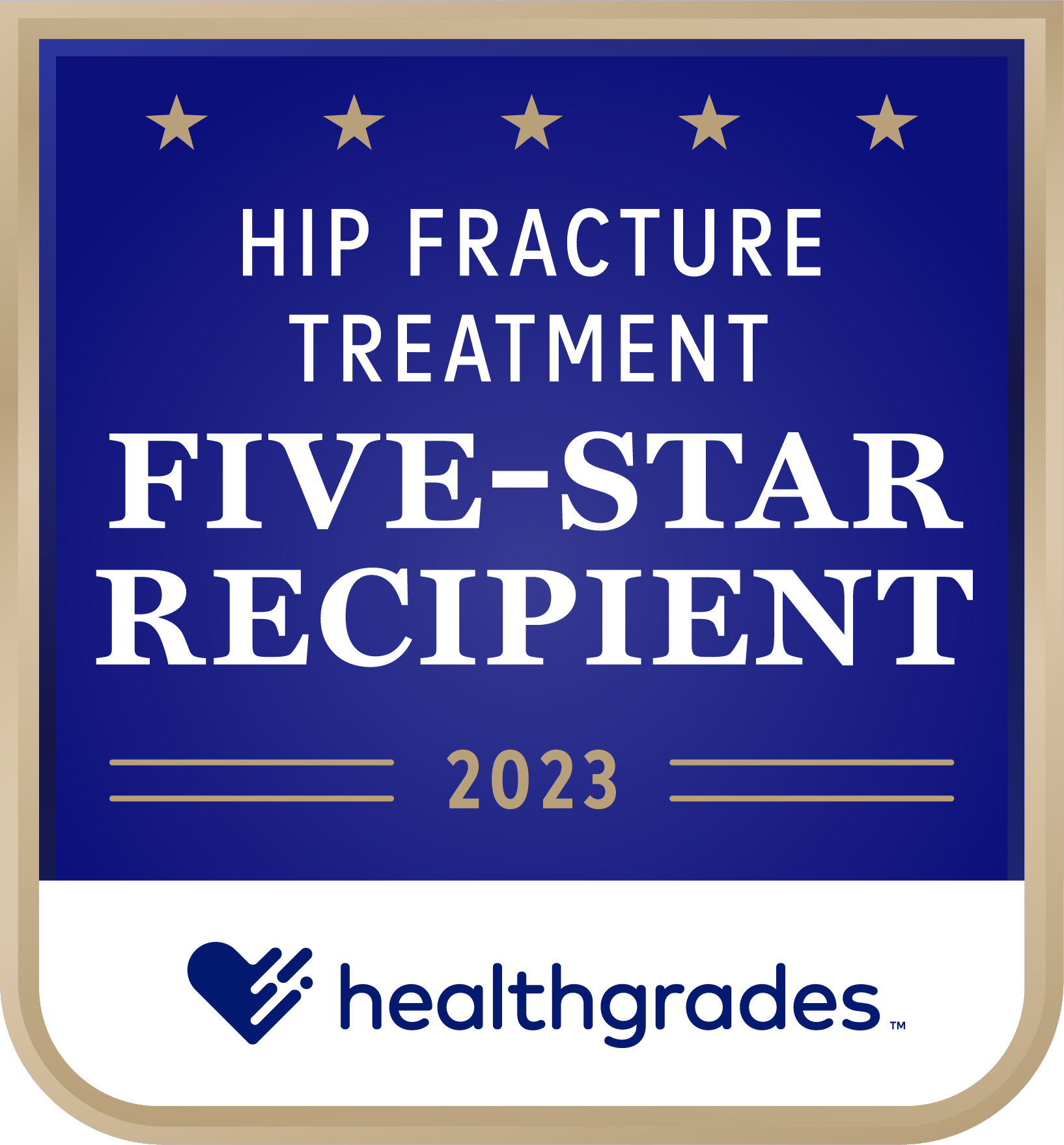 Five-Star Recipient for Hip Fracture Treatment 2023