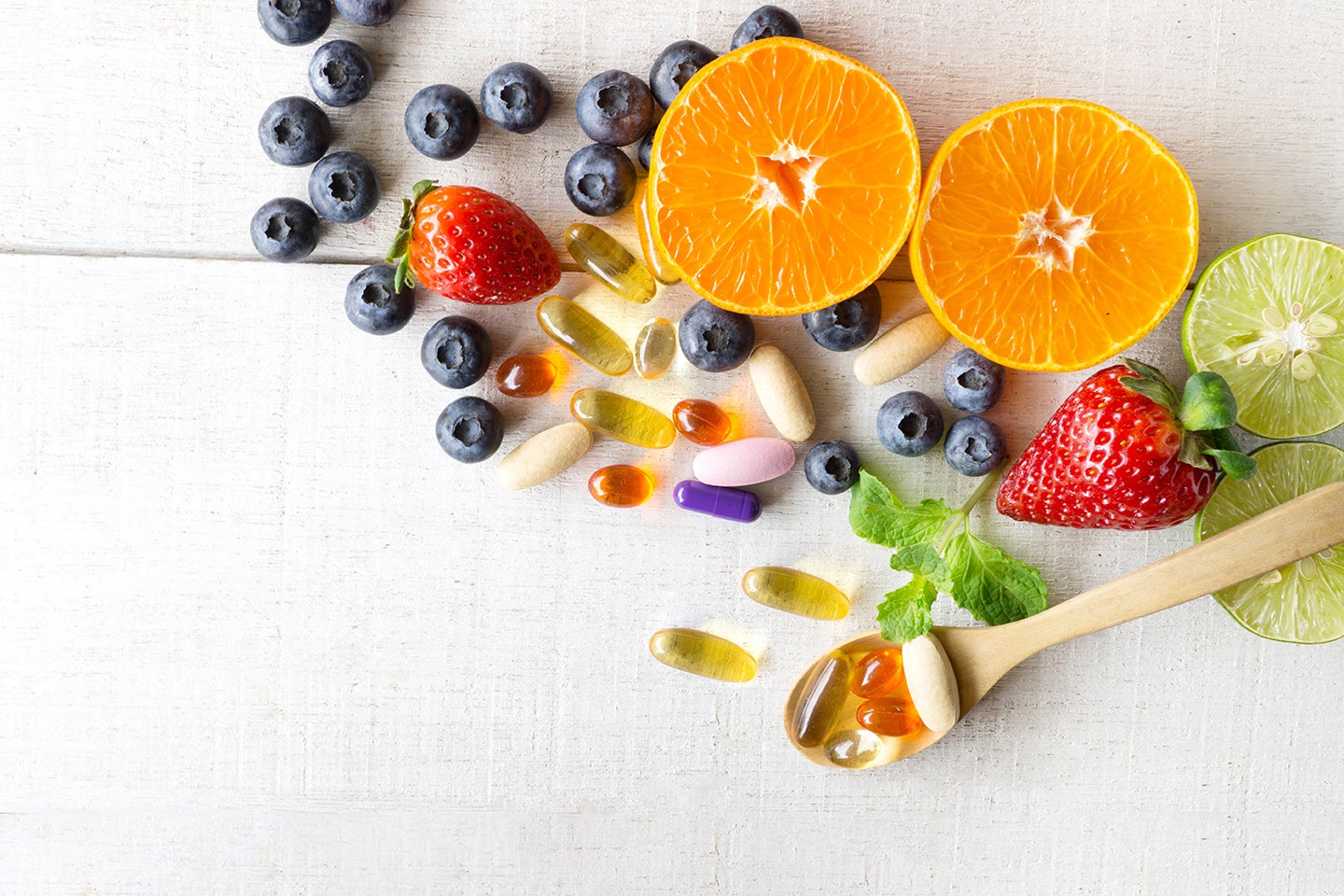 fruits and multivitamins