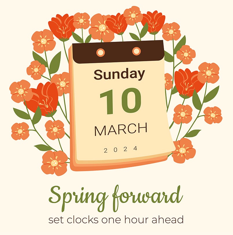 "sunday 10 march spring forward"