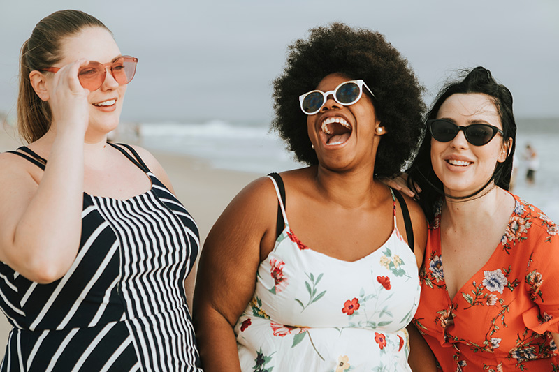 3 women laughing
