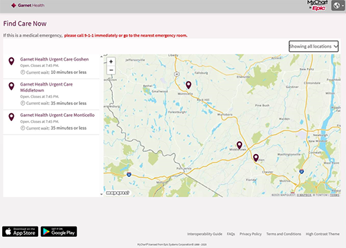 Garnet Health Introduces New Digital Tools to Improve Urgent Care Access 