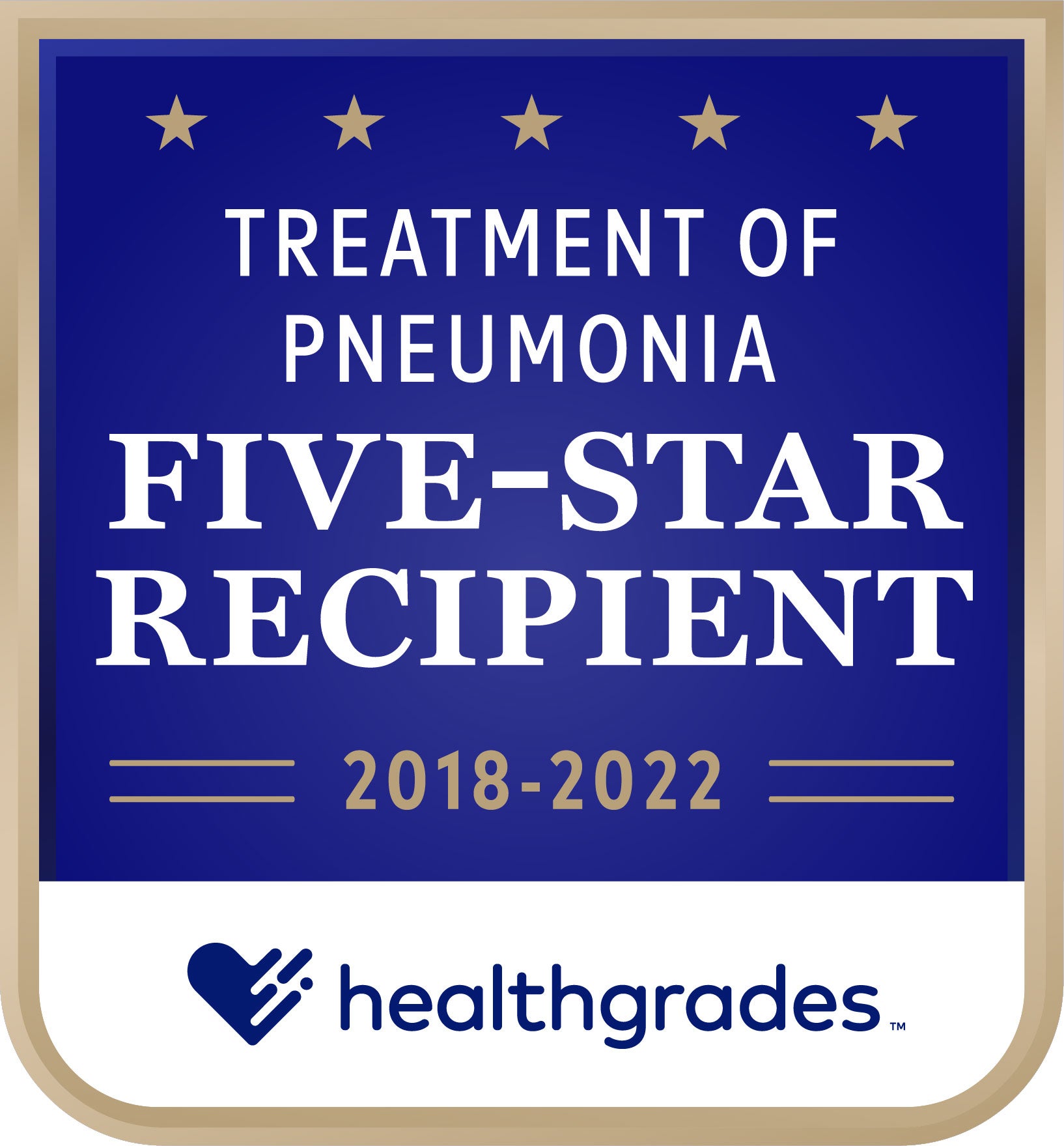 Healthgrades Award - Treatment of Pneumonia