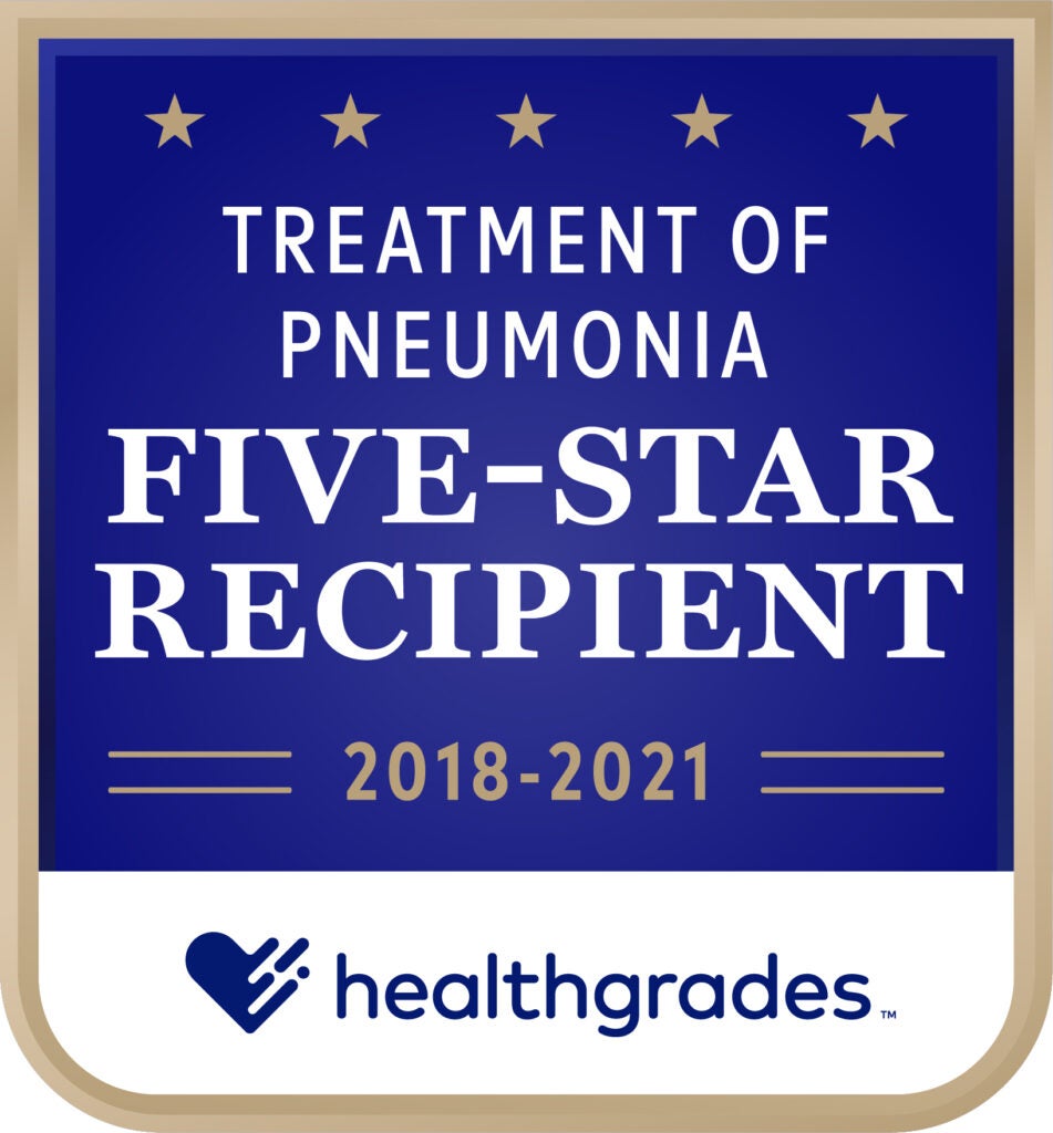 Garnet Health Medical Center Is Healthgrades Five-star Recipient For Treatment Of Pneumonia For Four Consecutive Years