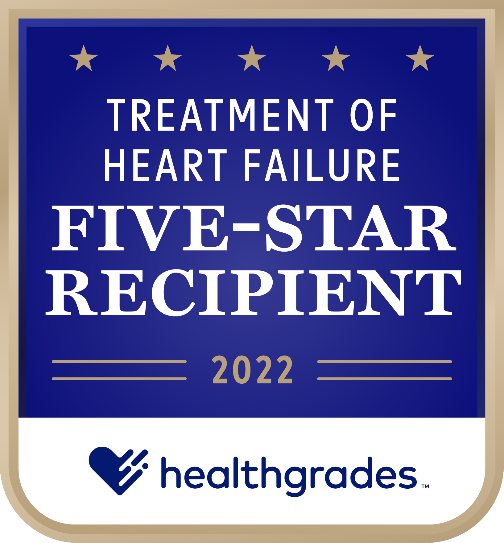 Five-Star Recipient for Treatment of Heart Failure in 2022 award