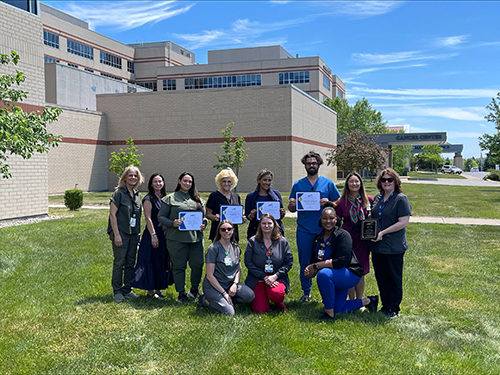Group photo of recognized staff