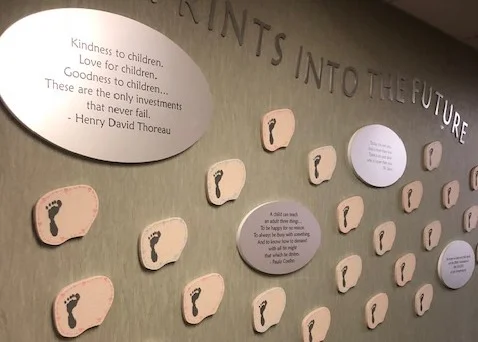 Footprints into the Future Wall
